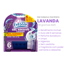 Ver imagem 2 de Kit 3 Unidades Refil Detergente Sanitários para Reposição Gel Adesivo 38g Novo Frescor Dura até 6 Se