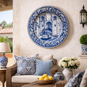Ver imagem 3 de Prato Decorativo Portugues Artesanal Luiz Salvador Mod 9