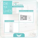 Ver mais imagens de Quarto Completo Solteiro Juvenil 4 Peças com Guarda Roupa e Bicama Modulado Chiara Branco