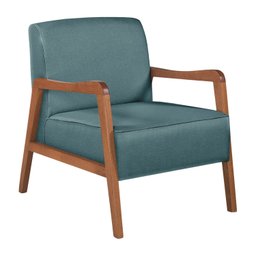 Poltrona Kayla em Linho Agarb Decor:linho Azul - 1