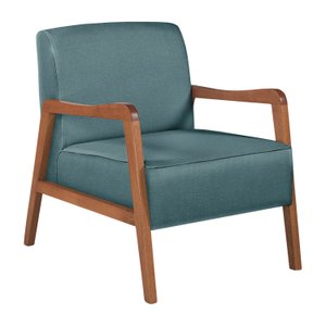 Poltrona Kayla em Linho Agarb Decor:linho Azul