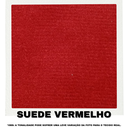 Ver mais imagens de Banqueta Alta de Madeira Aurora Balcão Cozinha Bistro com Encosto Suede Vermelho