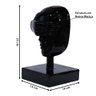 Conjunto de Esculturas Decorativas Mascaras Rostos Cego/Surdo/Silêncio Preto - Gran Belo - 2
