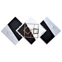Ver imagem 2 de Quadro Decorativo Cozinha Arte Tela Abstrato Preto e Cinza