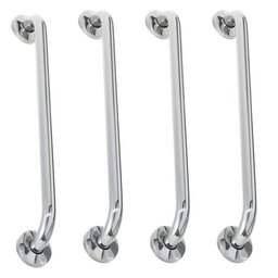 Alça de Apoio 60cm Kit 4 Unidades Inox Barra Cadeirante Idoso Deficiente Segurança Acessibilidade Ba - 1