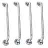 Alça de Apoio 60cm Kit 4 Unidades Inox Barra Cadeirante Idoso Deficiente Segurança Acessibilidade Ba - 1