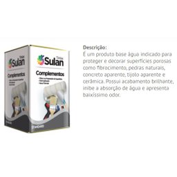 Resina Acrílica Exterior / Interior Base Água Sulan 3,6Lt - 2