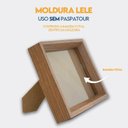 Ver imagem 4 de Kit com 3 Porta-retratos para Fotos 10x15 com Moldura de Madeira para Casa Escritório Hall