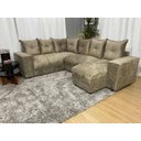 Ver imagem 1 de Sofá de Canto C/ Chaise - com 06 Lugares:bege