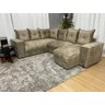 Sofá de Canto C/ Chaise - com 06 Lugares:bege - 1