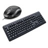 kit teclado mouse escritorio Classico Barato - Preto - 3