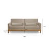 Sofá Living 3 Lugares Julie 180cm Linha - 3