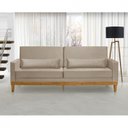 Ver imagem 1 de Sofá Living 3 Lugares Julie 180cm Linha Bege