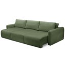 Ver imagem 5 de Sofá Retrátil Reclinável para Sala 5 Lugares 390cm Egeu F04 Linho Verde - Lyam Decor