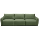 Ver imagem 2 de Sofá Retrátil Reclinável para Sala 5 Lugares 390cm Egeu F04 Linho Verde - Lyam Decor