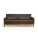 Ver imagem 2 de Sofá Living 3 Lugares Julie 180cm Linha Marrom