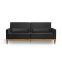 Ver imagem 2 de Sofá Living 3 Lugares Julie 180cm Linha Preto