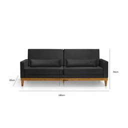 Sofá Living 3 Lugares Julie 180cm Linha - 3