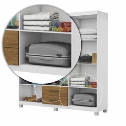 Guarda Roupa Casal A22 6 Portas 2 Gavetas com Espelho Carioca Móveis - 7