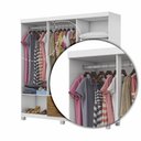 Ver imagem 6 de Guarda Roupa Casal A22 6 Portas 2 Gavetas com Espelho Carioca Móveis