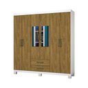 Ver imagem 2 de Guarda Roupa Casal A22 6 Portas 2 Gavetas com Espelho Carioca Móveis