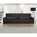 Ver imagem 1 de Sofá Living 3 Lugares Julie 200cm Nabas Estofados Preto