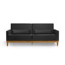 Ver imagem 2 de Sofá Living 3 Lugares Julie 220cm Nabas Estofados Preto