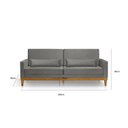 Ver imagem 3 de Sofá Living 3 Lugares Julie 220cm Nabas Estofados Cinza