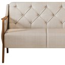 Ver imagem 5 de Sofá 2 Lugares 135cm Zoe Linho Off White com Bege - Sallar Home