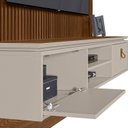 Ver imagem 3 de Painel para TV 75 Polegadas 2 Portas 2 Nichos 2 Prateleiras Authentique 