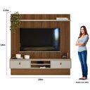 Ver imagem 5 de Painel para TV 75 Polegadas 2 Portas 2 Nichos 2 Prateleiras Authentique 