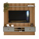 Ver imagem 2 de Painel para TV 75 Polegadas 2 Portas 2 Nichos 2 Prateleiras Authentique Linea Brasil