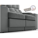 Ver imagem 7 de Sofá com Porta Copos e Carregador USB Eureka 1,70m Assento Retrátil e Reclinável Velosuede