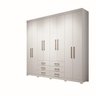 Guarda Roupa Casal 8 Portas e 6 Gavetas com Pés Master - 4