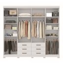 Ver imagem 5 de Guarda Roupa Casal 8 Portas e 6 Gavetas com Pés Master Branco