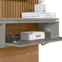 Ver imagem 6 de Painel para TV até 65 Polegadas Ripado com Led 1 Porta 1 Nicho 2 Prateleiras Lumini Linea Brasil