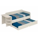 Ver imagem 2 de Sofá Cama Solteiro c/Auxiliar Helena MDF Off White Permóbili