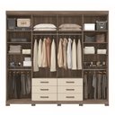 Ver imagem 2 de Guarda Roupa Casal 8 Portas 6 Gavetas Master com Pés