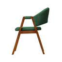 Ver imagem 2 de Cadeira de Jantar Estofada Essencial Base Madeira Maciça Veludo:verde