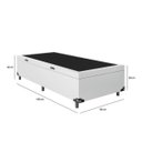 Ver imagem 3 de Box Bau Blindado Suede- Solteiro 88x198x38 - Novo:branco