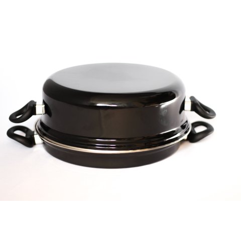 Panela Multigrill Churrasqueira de Fogão 30cm Preto 4 Peças