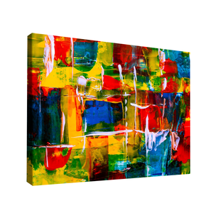 Quadro Abstrato Colorido Grande 118x78