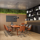 Ver imagem 2 de Cadeira de Escritório Ergonômica Giratória Fratini Kopenhagen Presidente Apoio Cabeça Office Preta