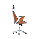 Ver imagem 6 de Cadeira de Escritório Ergonômica Giratória Fratini Kopenhagen Presidente Apoio Cabeça Office Preta