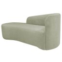 Ver imagem 7 de Kit Divã Recamier Orgânico França 160cm Lado Esquerdo e Poltrona Amore Bouclé
