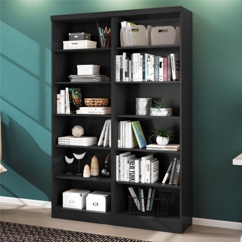 (2 Unid) Livreiro Preto Fosco (1404.37)