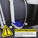 Ver imagem 7 de Kit Mecanismo Reparo Completo Universal Acionamento Lateral C/ Boia Caixa Acoplada Descarga | Astra