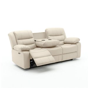 Sofá Reclinável Elétrica Sala de Cinema Oscar 3 Lugares com Massagem Aquecimento Entrada Usb/usb-c P