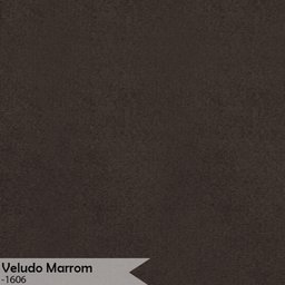 Banco Recamier Estofado Luana Base Gold Veludo Marrom - Montanaris Decor - 7