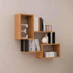 Nicho Retangular 100% Mdf Industrial F25 Freijó/preto - Dalla Costa - 1 Nicho Retangular 100% Mdf Industrial F25 Freijó/preto - Dalla Costa - 1